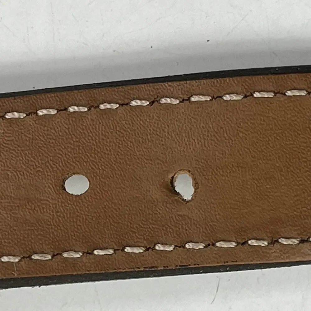 NRA RKBA Right To Keep And Bear Arms Brown Leather Belt Sz46 Brass USA Western